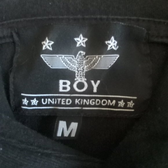Boy London Globe Star Eagle  black/white Hoodie size M - Picture 5 of 12